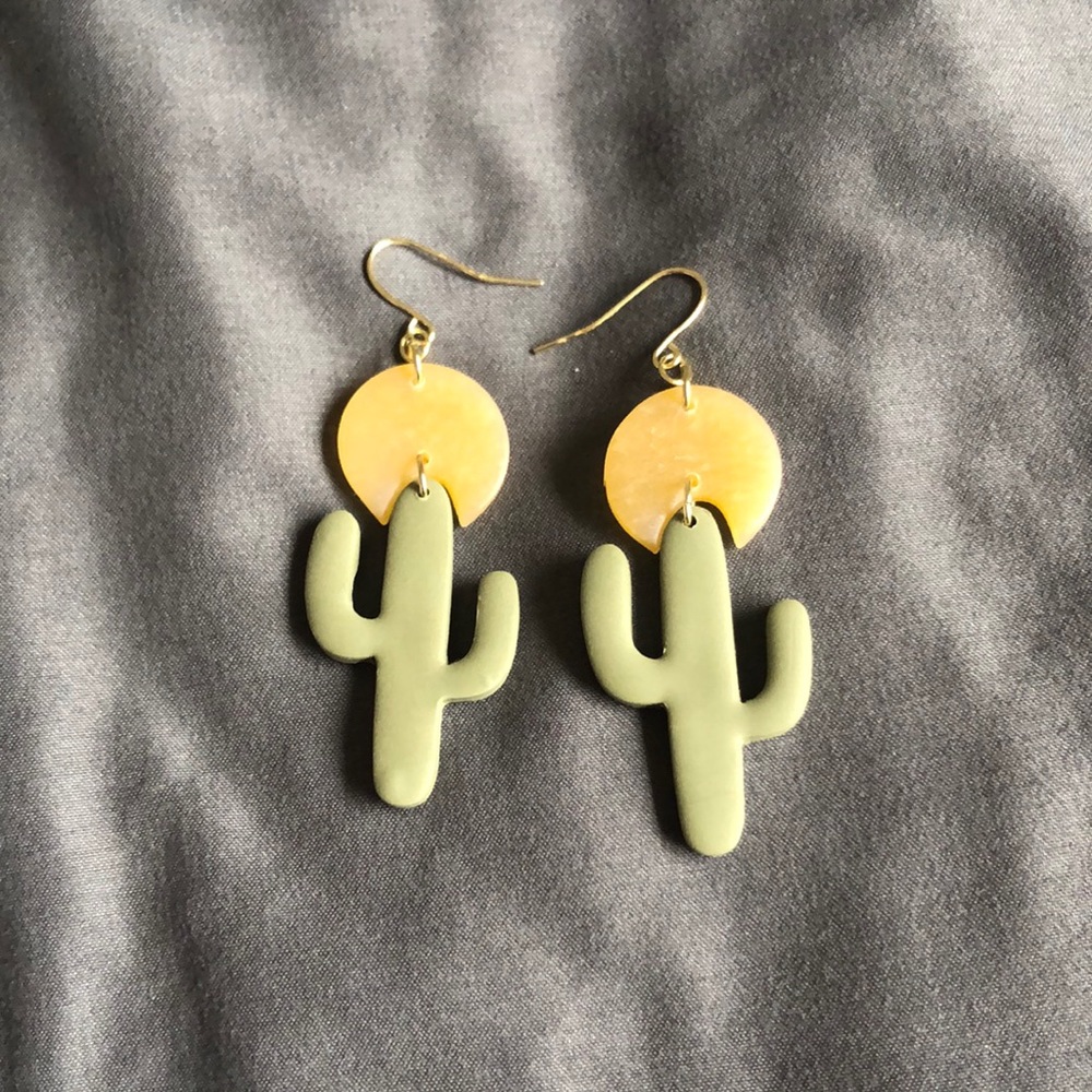 sunset saguaros earrings